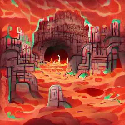 Ancient Hell Ruins: A Landscape of Decay