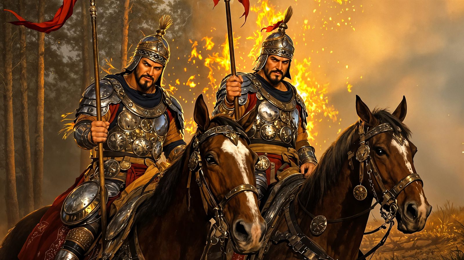 Ancient Mongol Warriors Rest in Scornful Poses