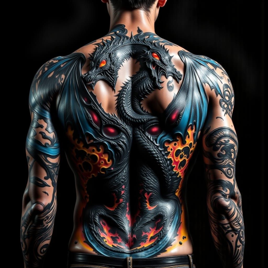 Fiery Dragon Embrace