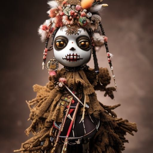 Detailed Voodoo Doll Art Photograph