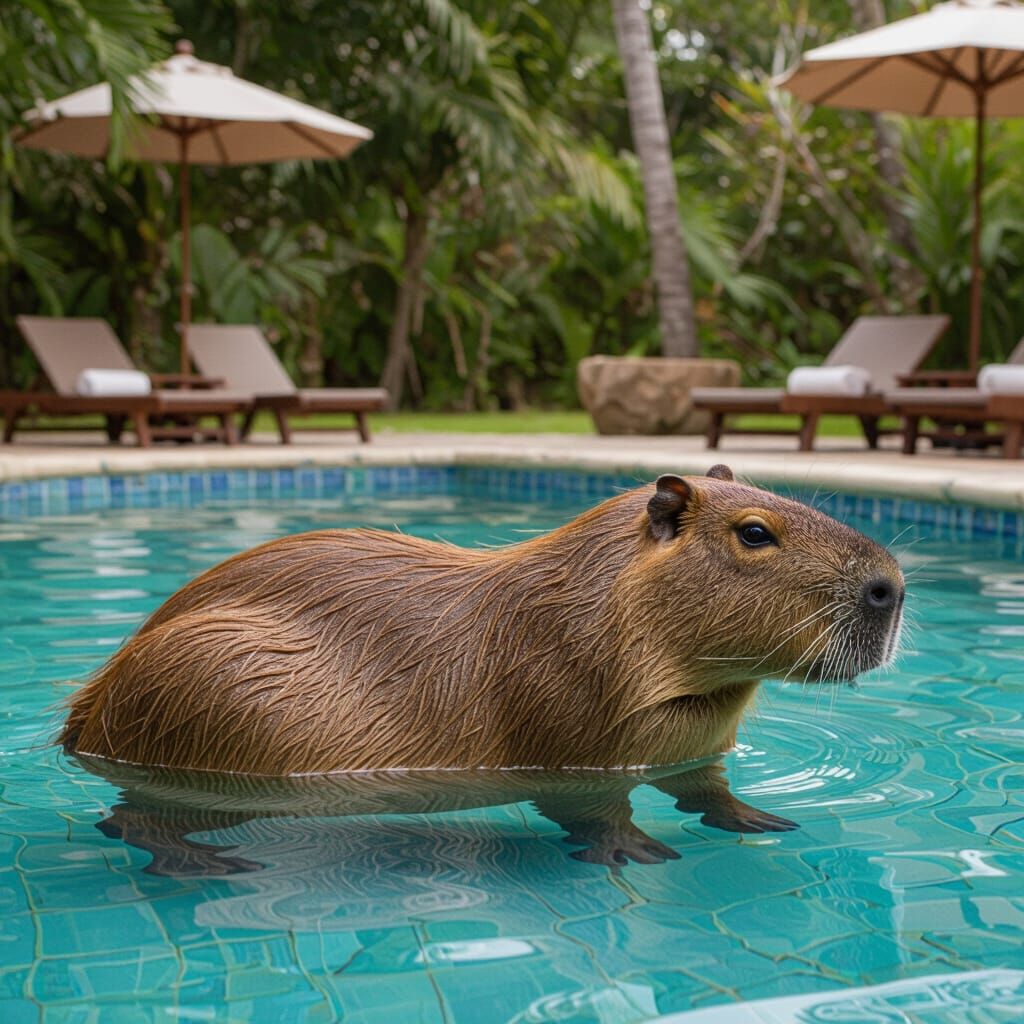 Capybara Adventures in Outer Space