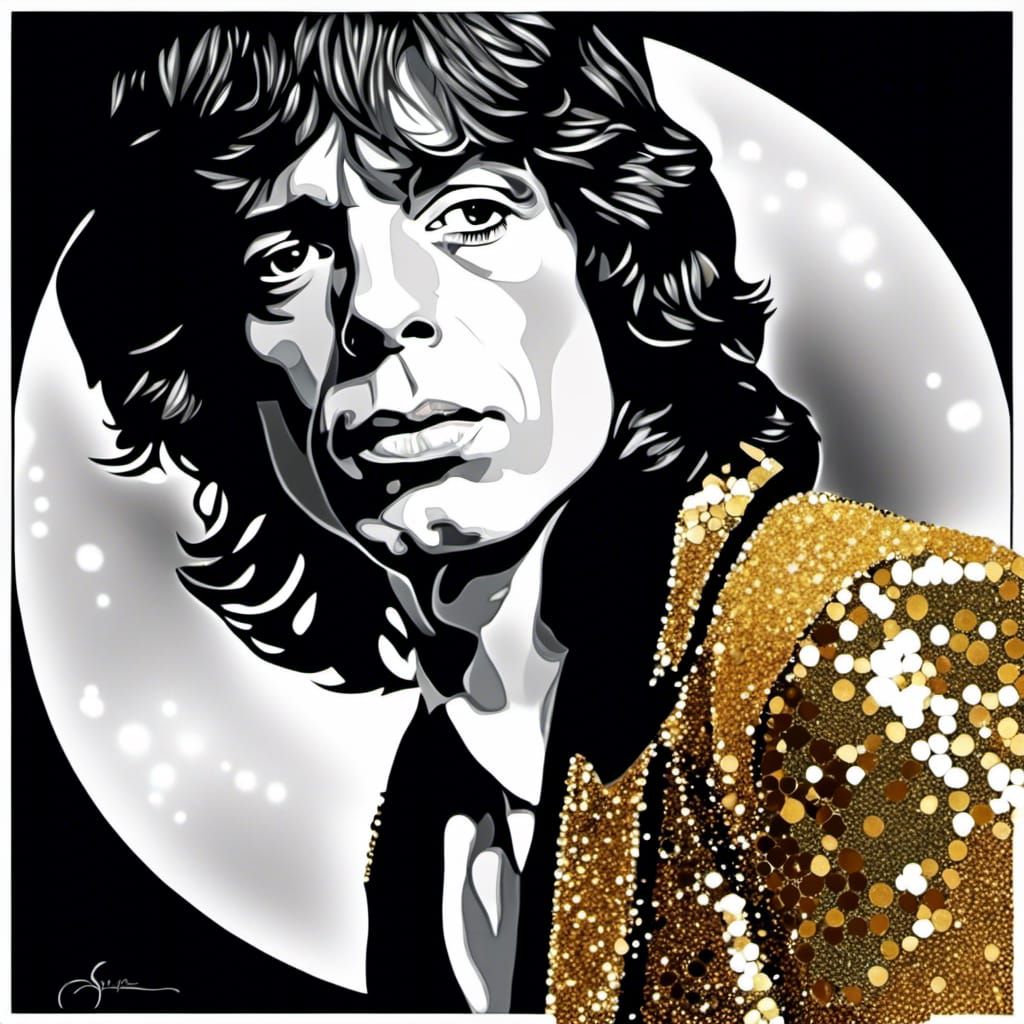 Iridescent Portrait of a Bohemian Man in Klimt Style