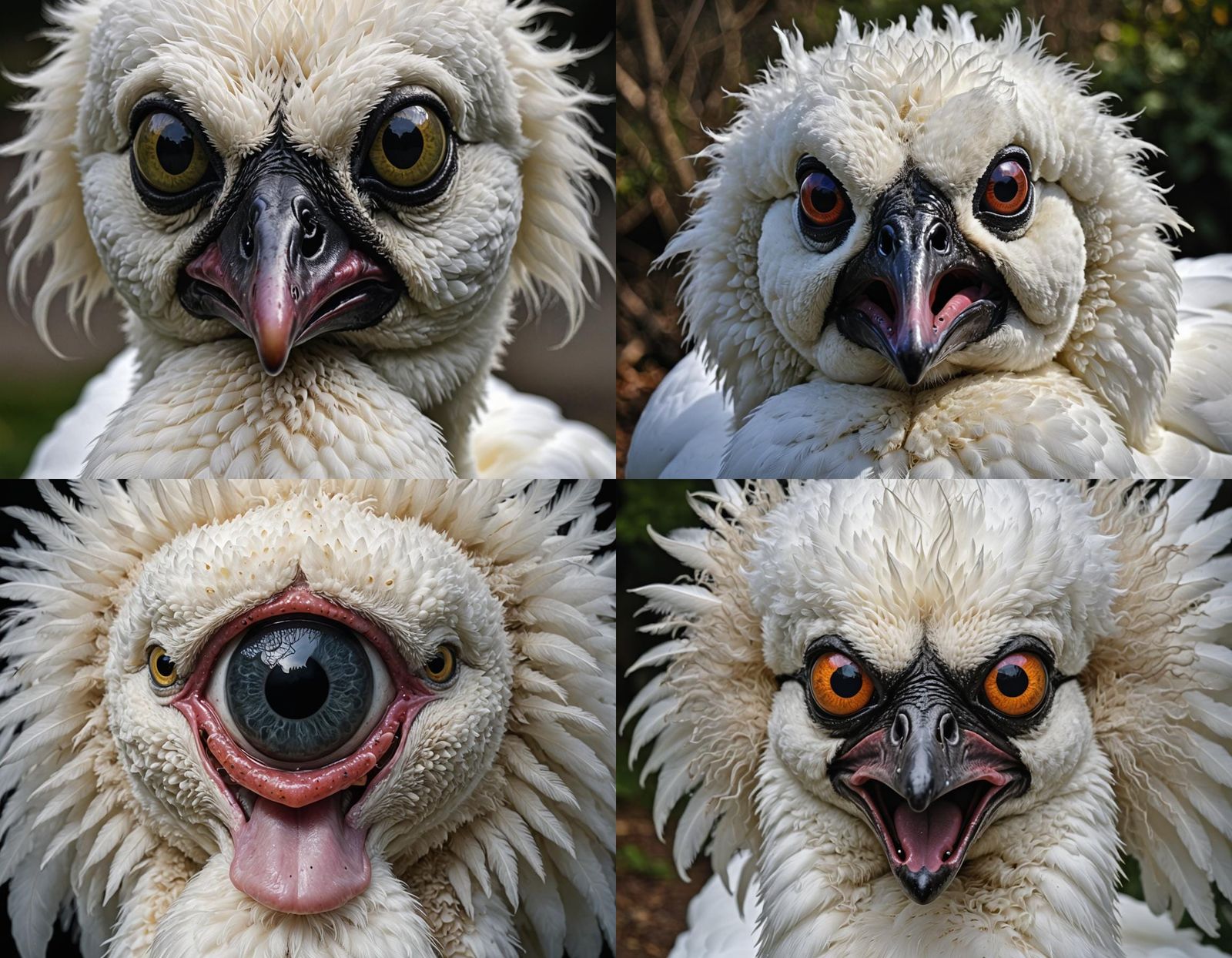 Disturbing Mutant Swan Hybrid: A Horror Vision