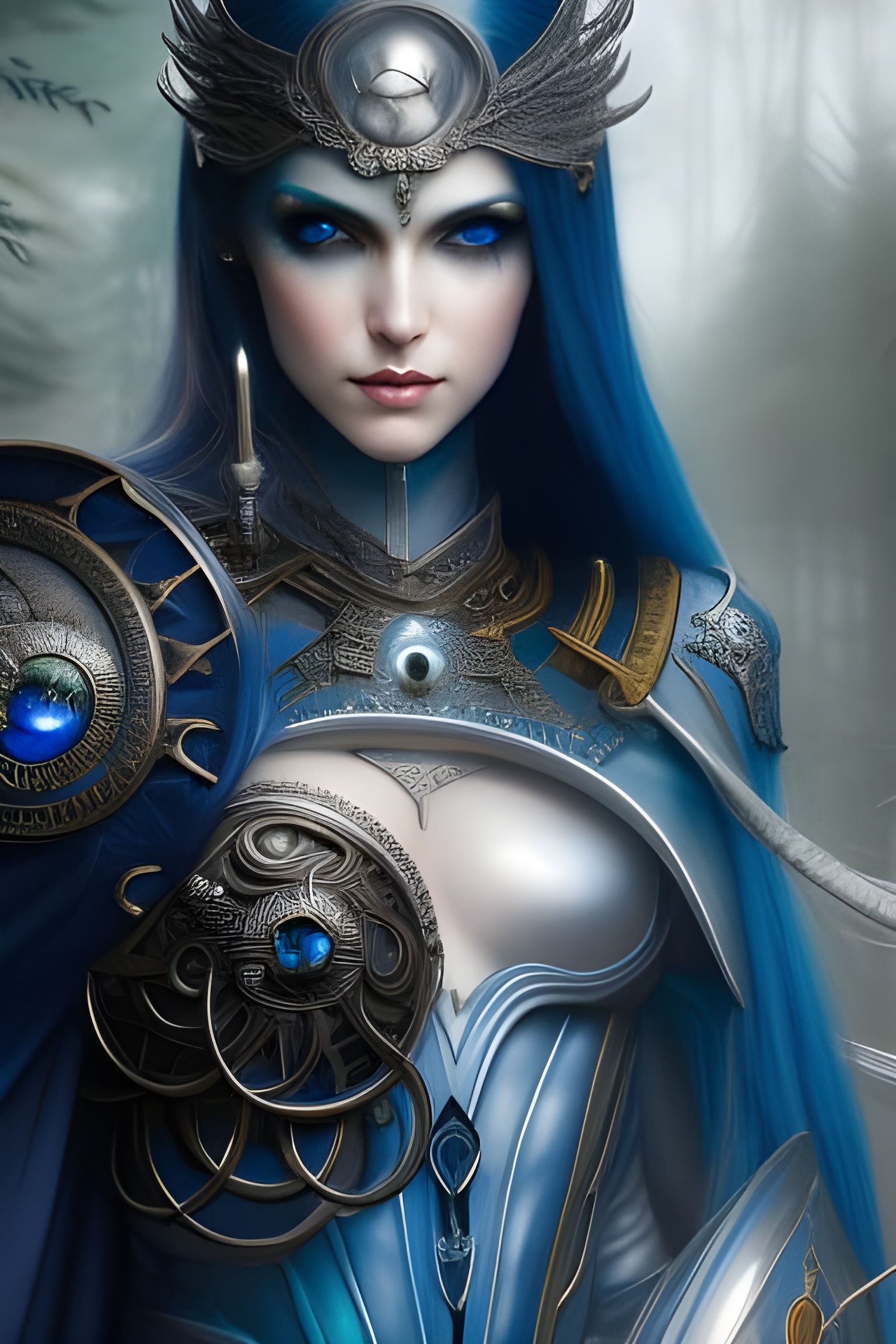 Lady knight of Bluradiela's court ' Blue period collection
