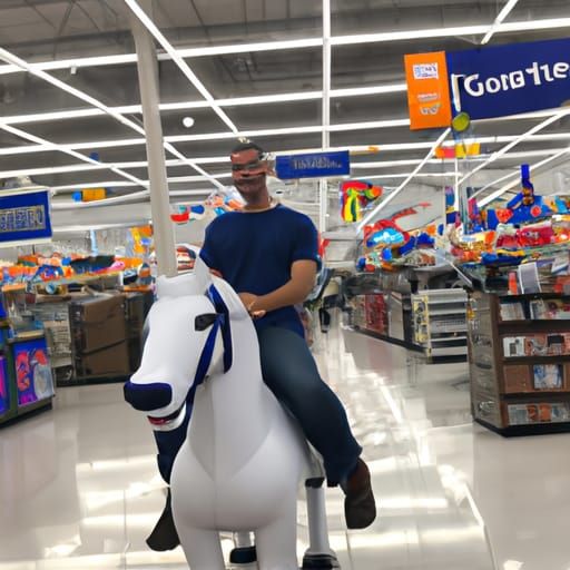 Man Rides Horse Through Walmart Store