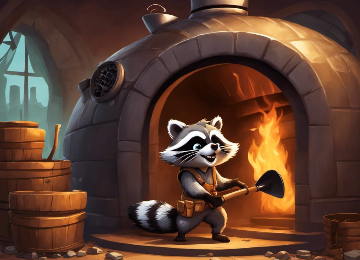 The oven should now be hot enough...