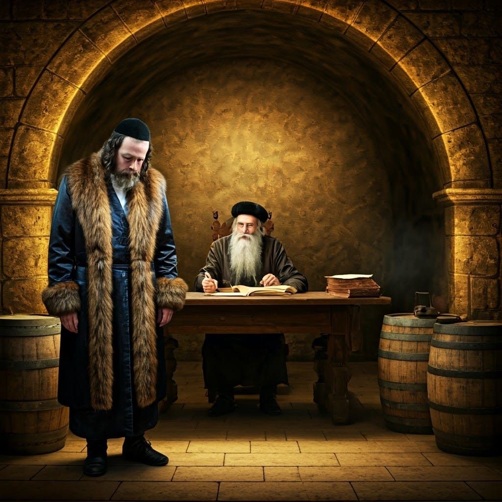 Embarrassed Merchant Meets Wise Rabbi in 17th-Century Dutch...
