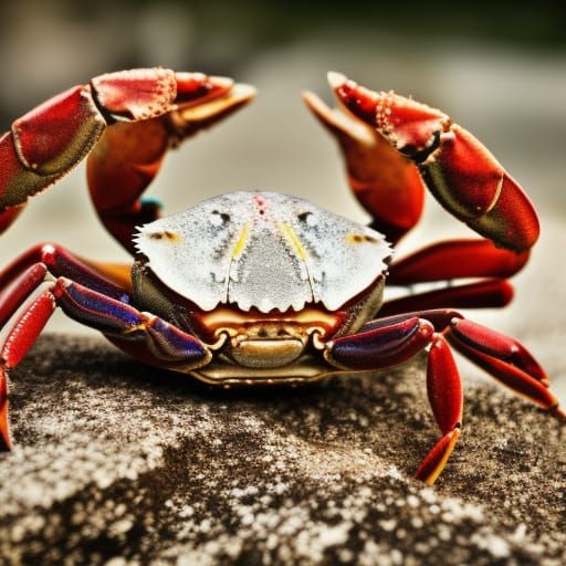 Christmas Island Red Crabs in Natural Light
