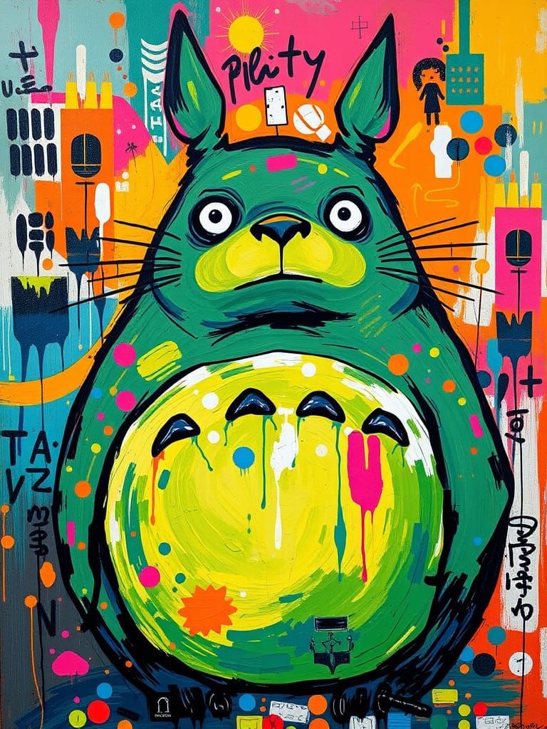 Totoro in Fauvism, Pop Art, and Neo-Expressionism