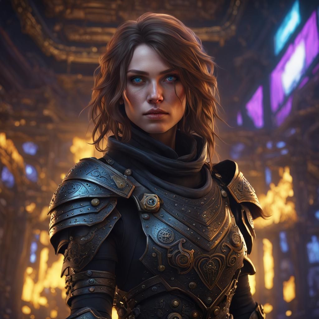 Fantasy Assassin in Detailed Digital Art