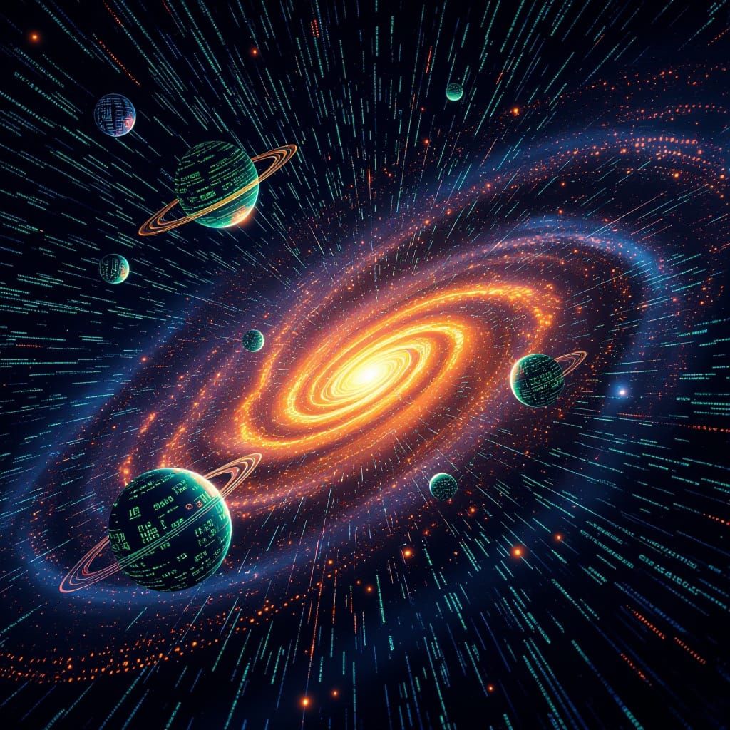 Galaxy Made of Code and Data