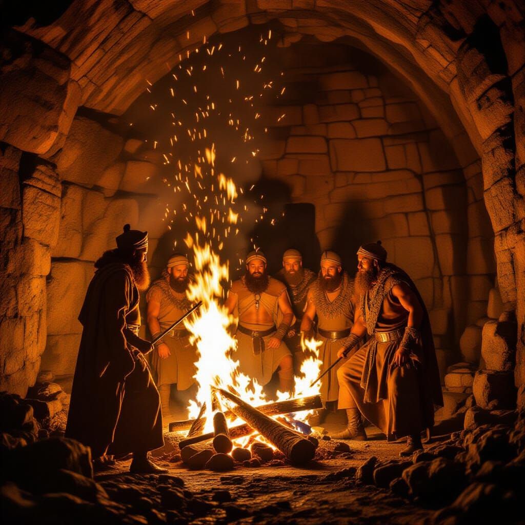 Shadrach, Meshach, and Abednego in Fire