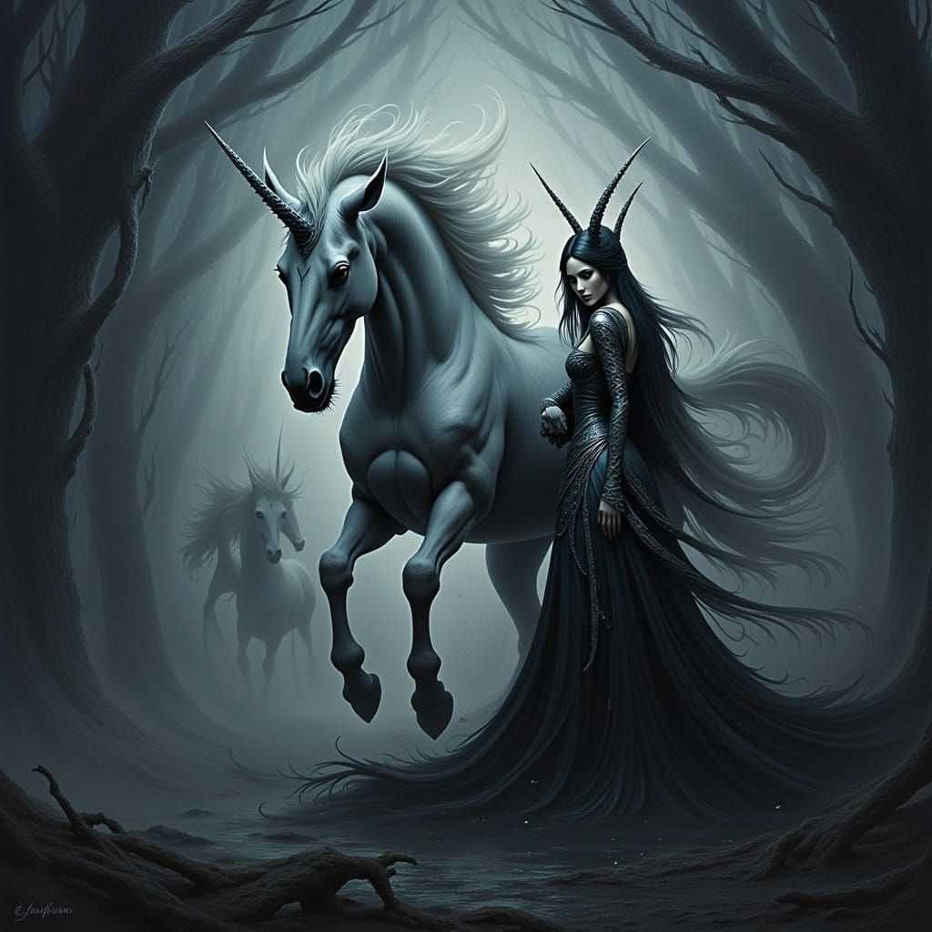 Sinister Unicorns: Enchanted Creatures of Consumption