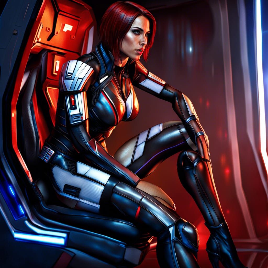 Hyperrealistic Female Character in Transparent Bikini