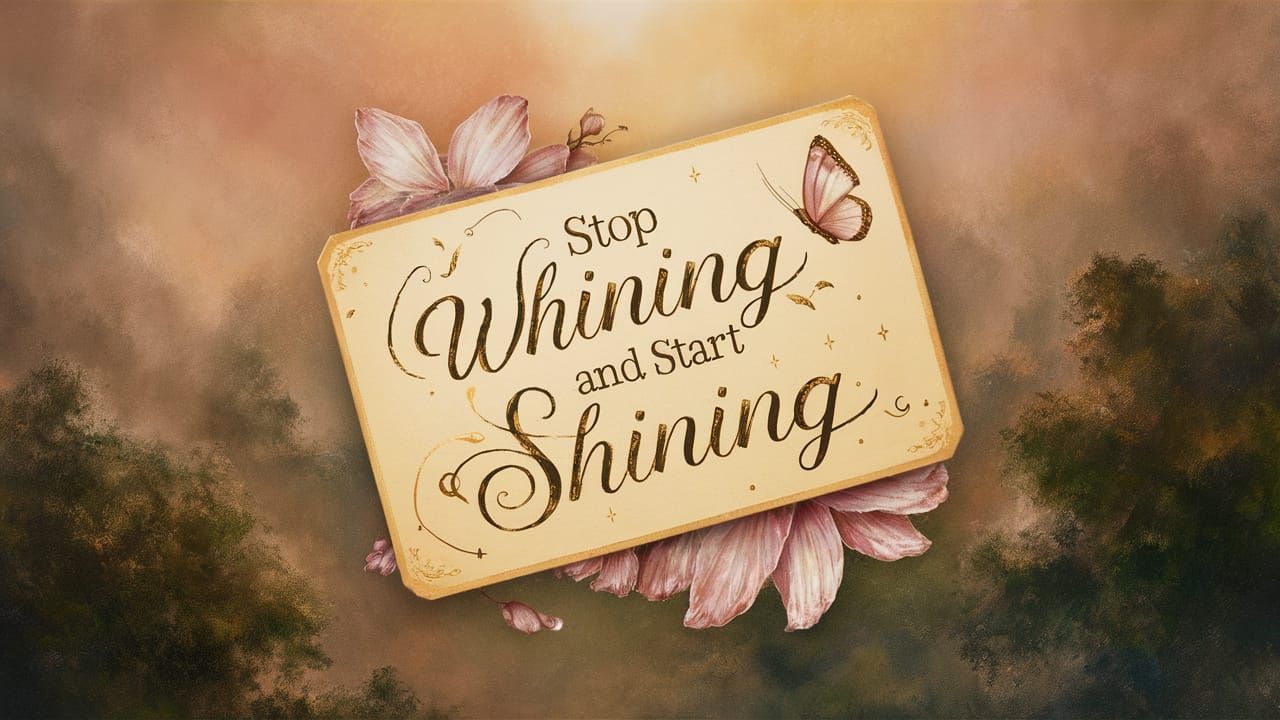 Inspirational Card in Misty Forest, Kinkade Style