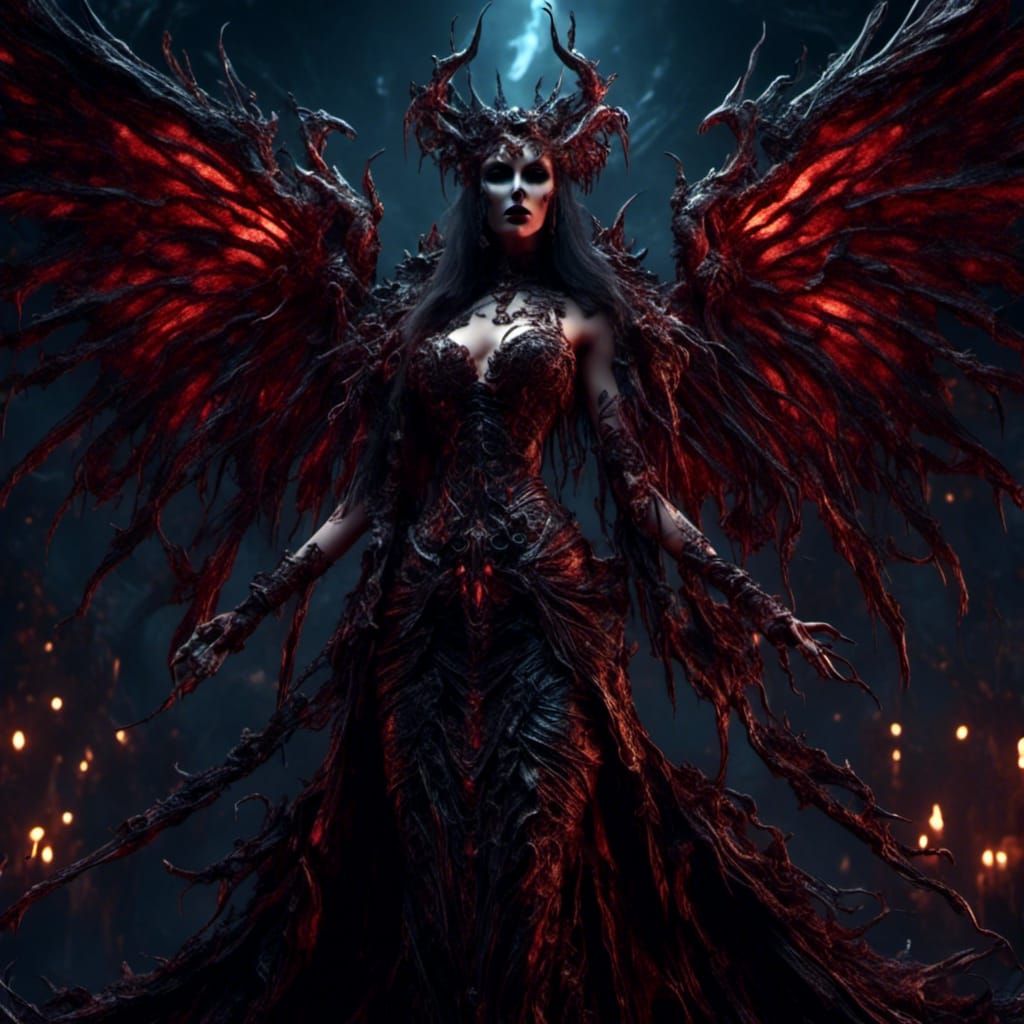 Evil Lilith, Mother of Nightmares: Dark Fantasy Art