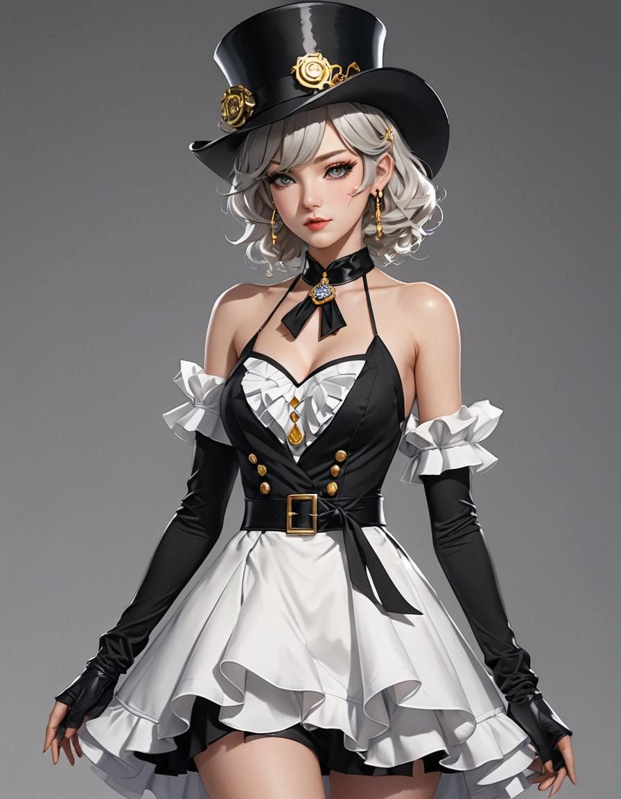 Electro Swing Ringmaster Suit in 3D Anime Art