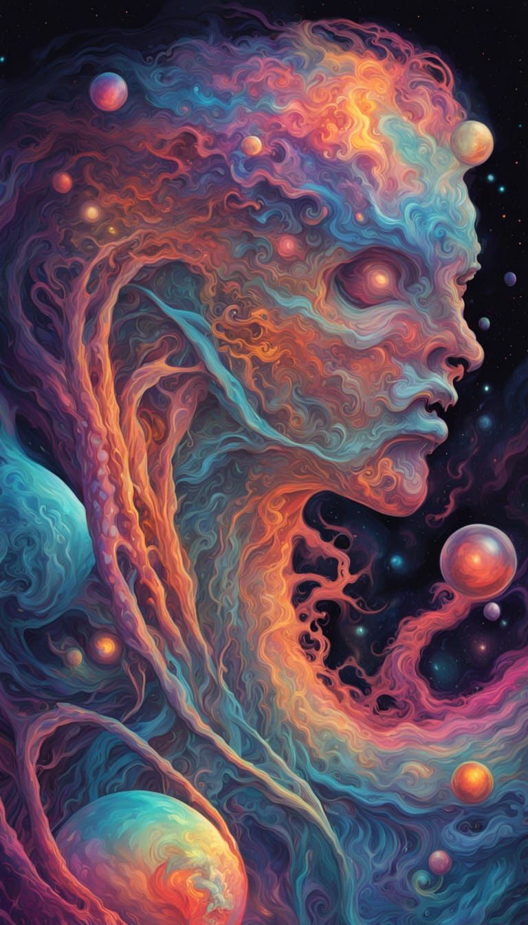 Colossal Abstract Monster Drifts Through Philosophical Void