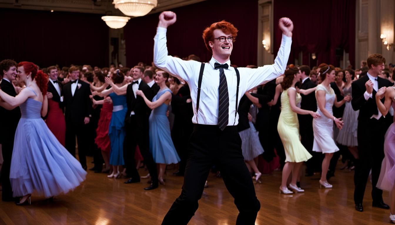 Awkward Teen Dances Solo at Prom