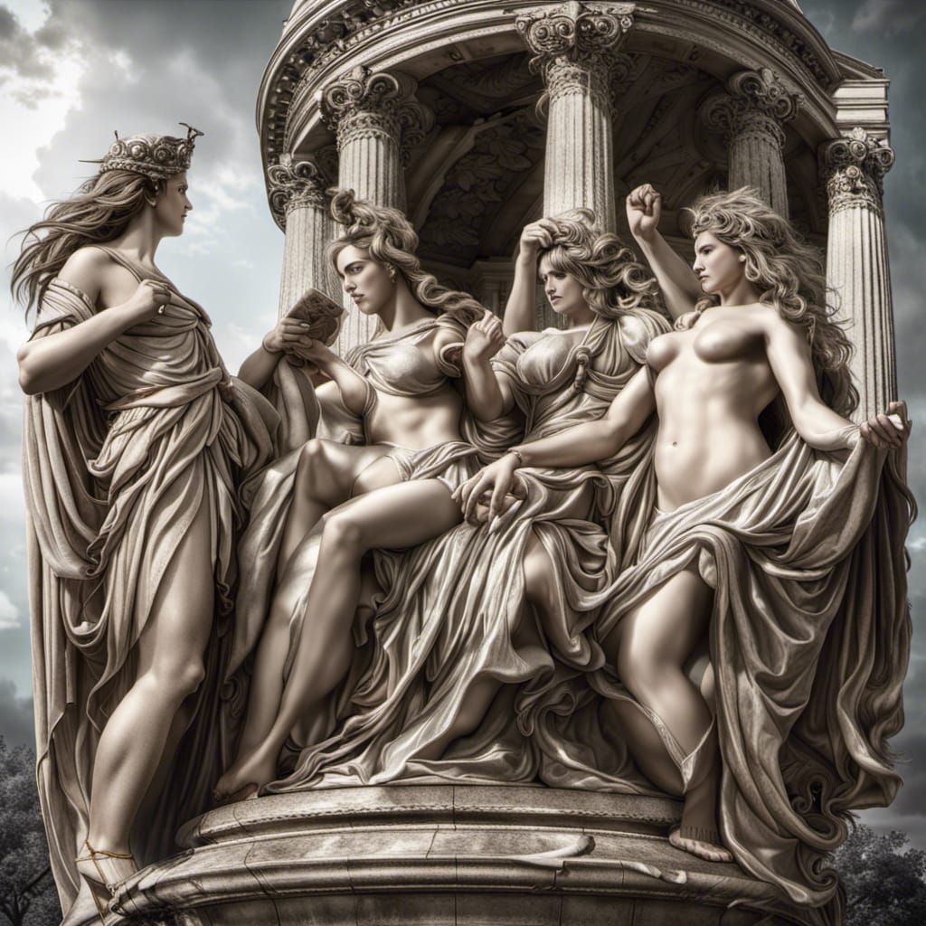 Athena, Aphrodite, and Hera: Apple of Discord