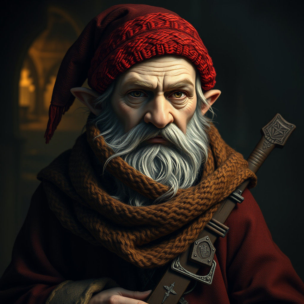Dwarf Thief Portrait in Golden Hour Lighting