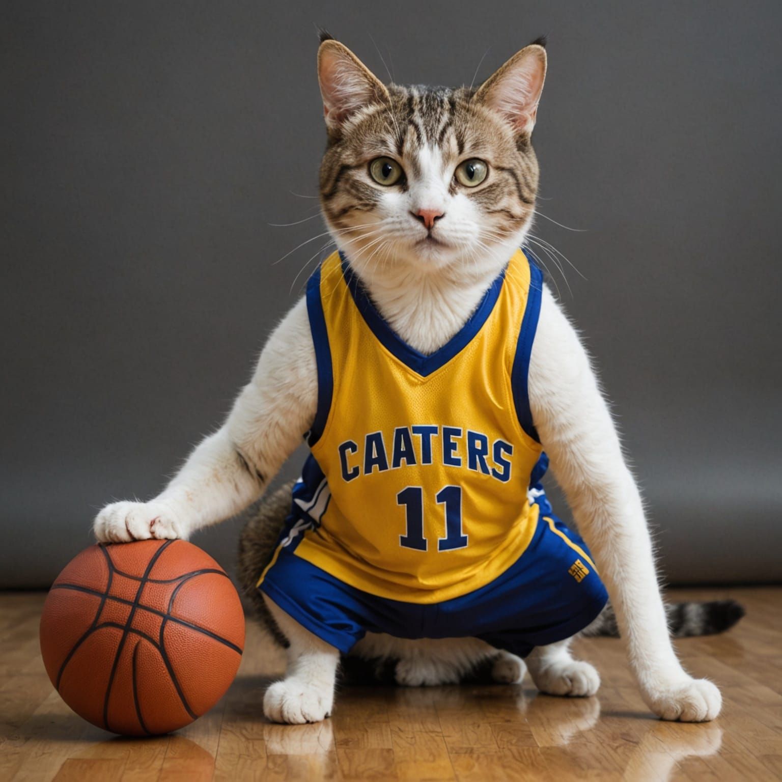 Cats Playing Basketball