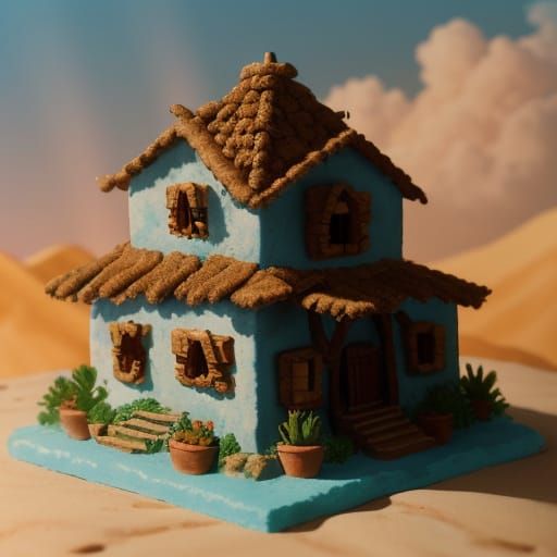 Claymation Mexican Village in Divine Sunshine