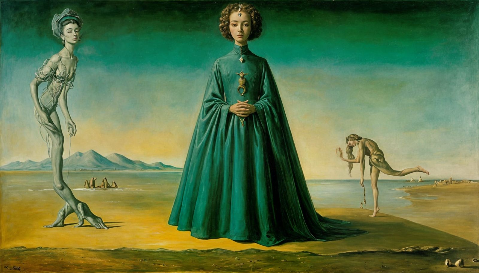 The Choice of Silence: Surreal Oil Painting