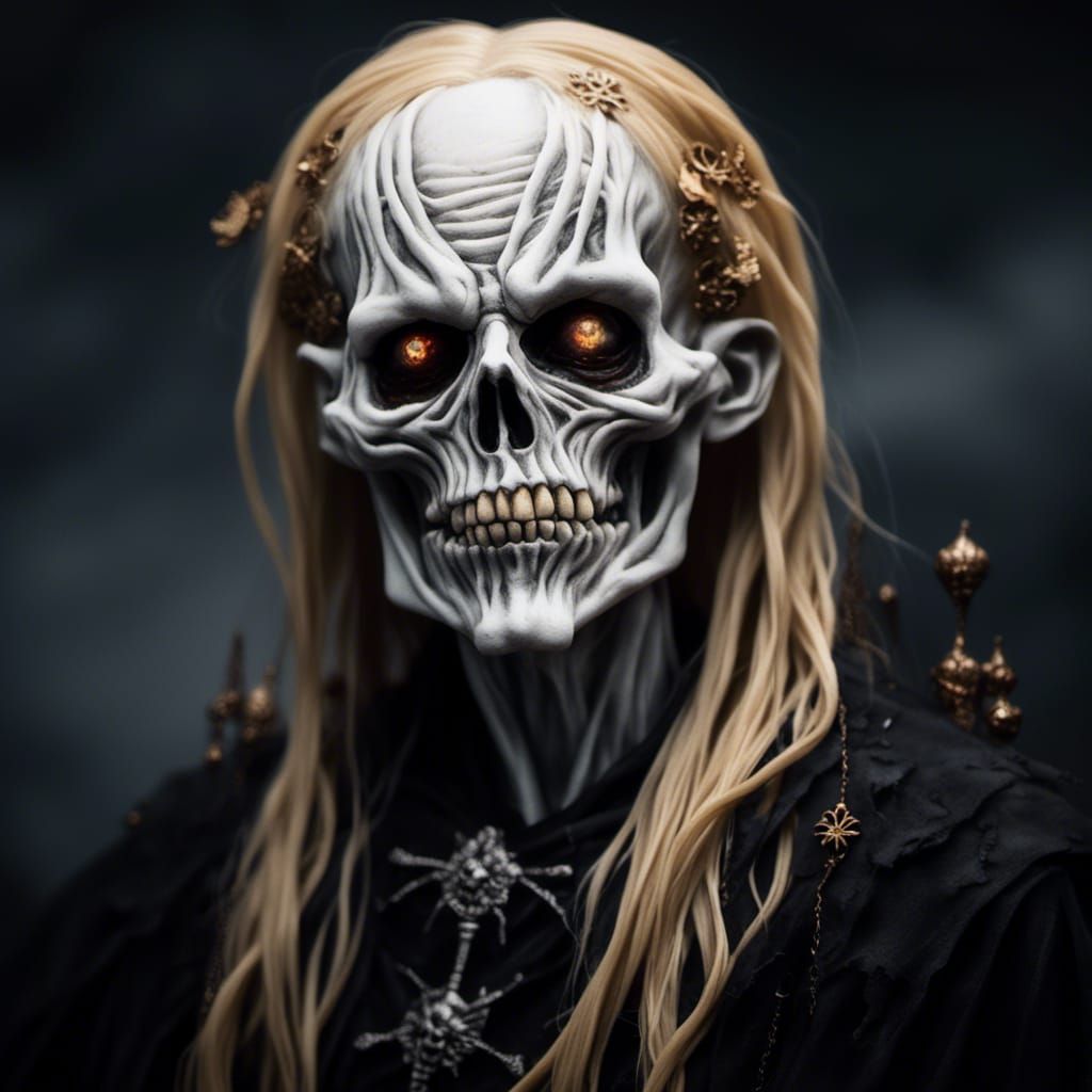 Crypt Keeper Made of Pasta With a Sinister Air