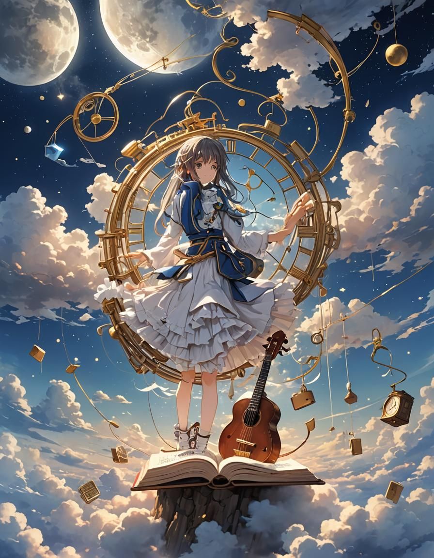 Impossible Object Crafted from Clouds and Moonlight