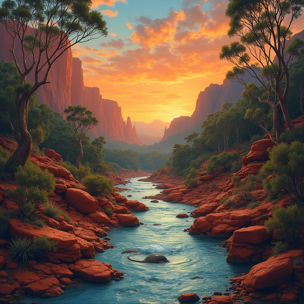 Surreal Australian Landscape Radiates Balance and Wonder