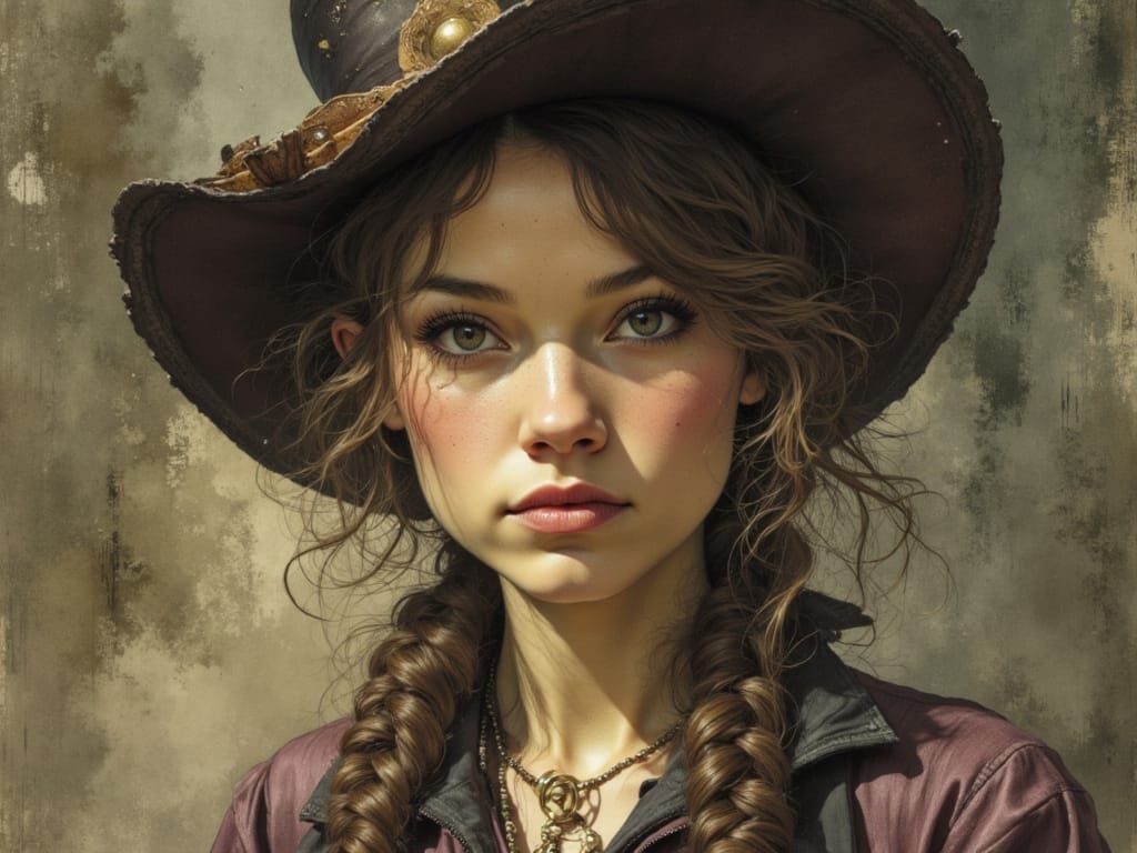 Pleasant Mad Scientist Portrait in Dramatic Turner Style