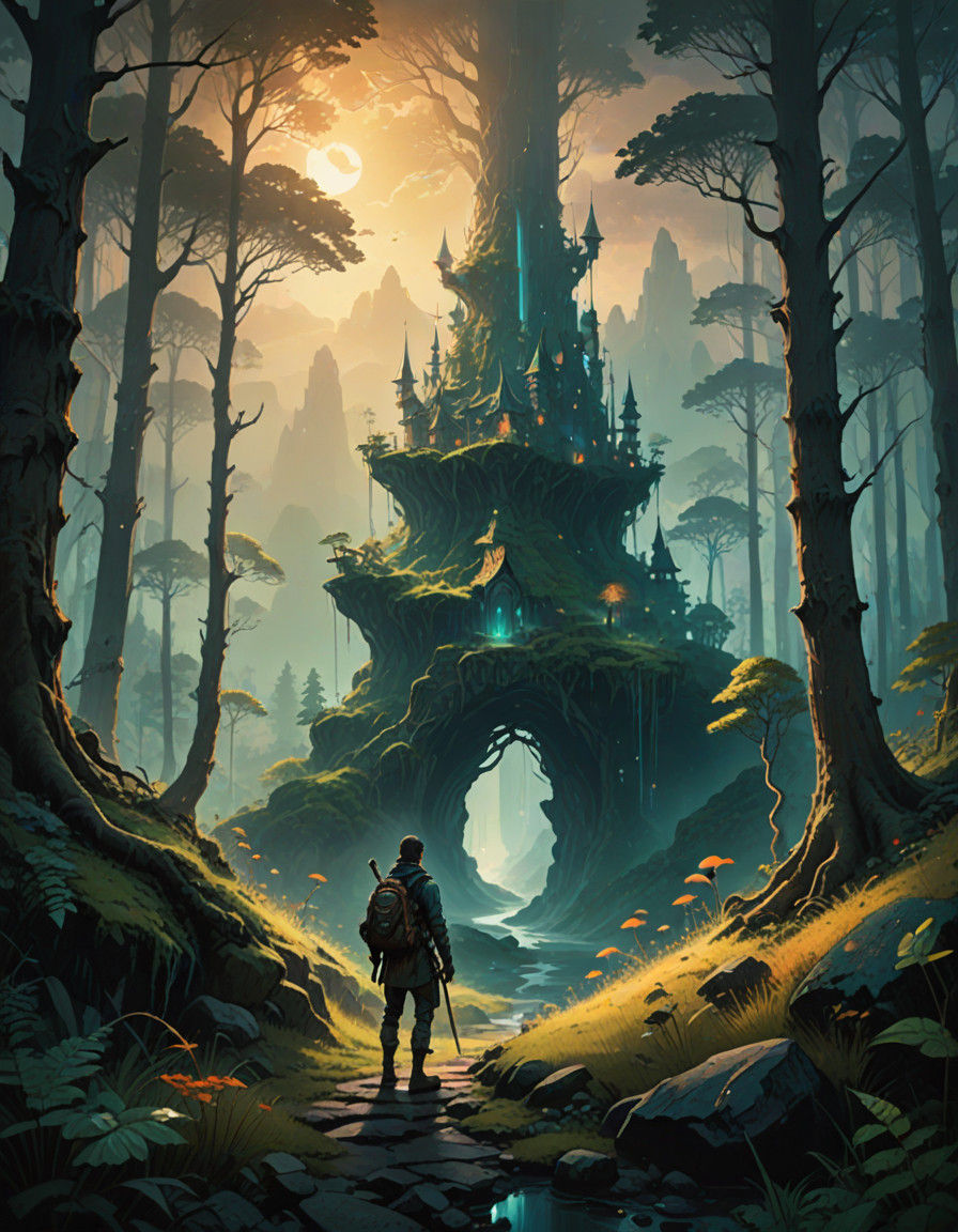 Heroic Adventurer Embarks into the Enchanted Forest