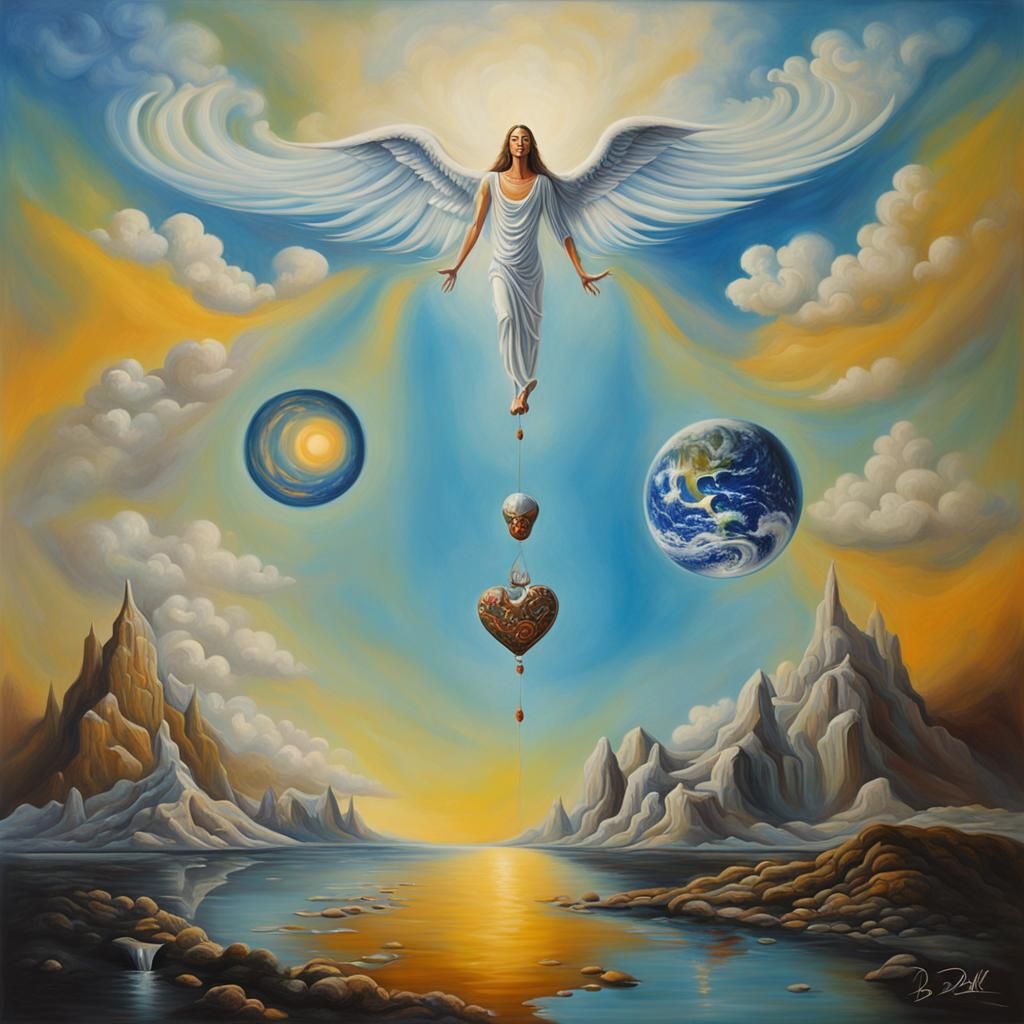 Surreal Melting Canvas: Abundance and Encouragement