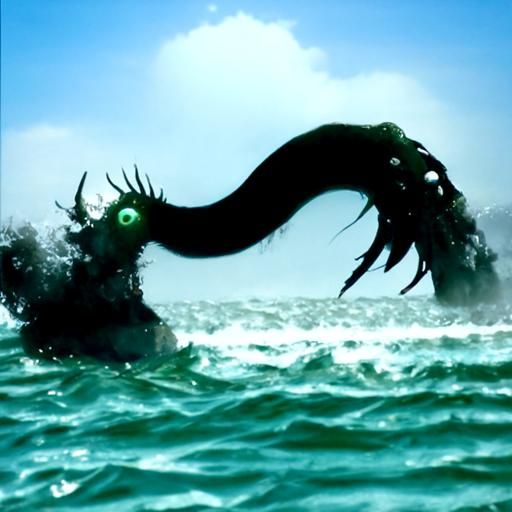 Ferocious Sea Monster Emerges from the Deep