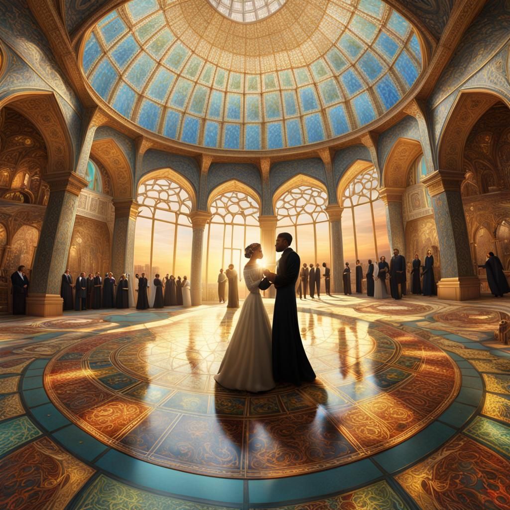Surreal Sultan's Wedding: A Matte Painting
