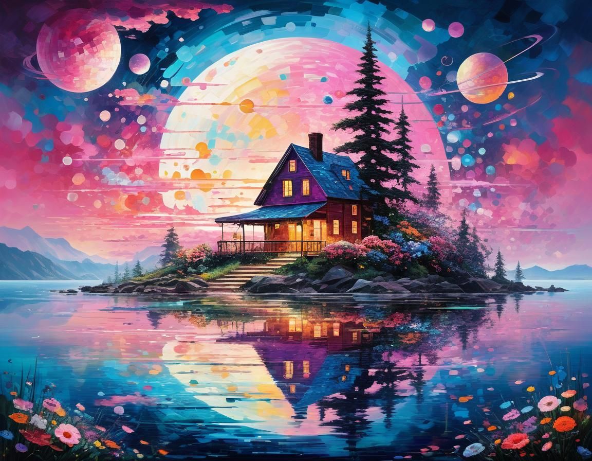 Ethereal Wellness Destroyer in Maximalist Style