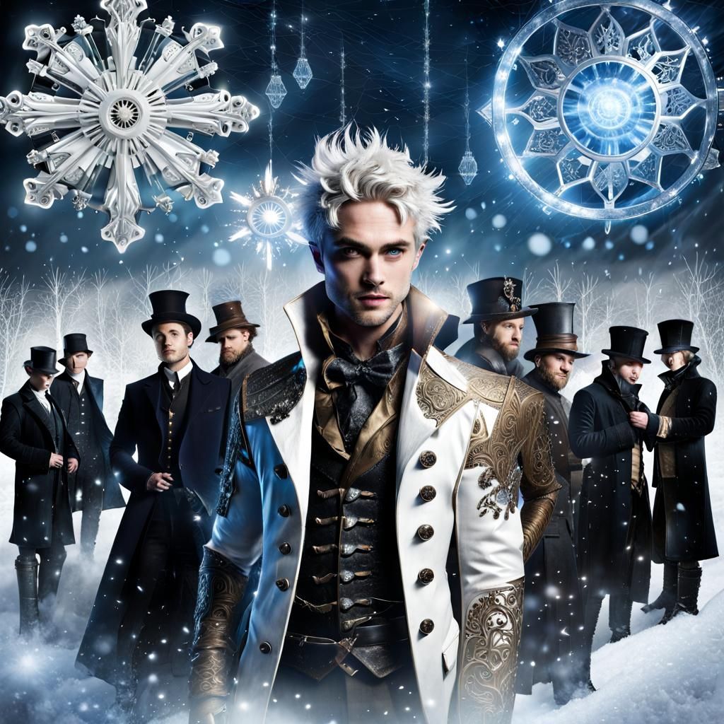 Steampunk Victorian Army in Winter Wonderland