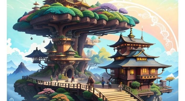 Joyful Friends in Whimsical Wonderland