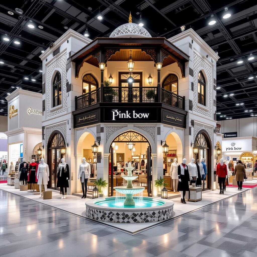 Damascene Style Clothing Stand with Cafe