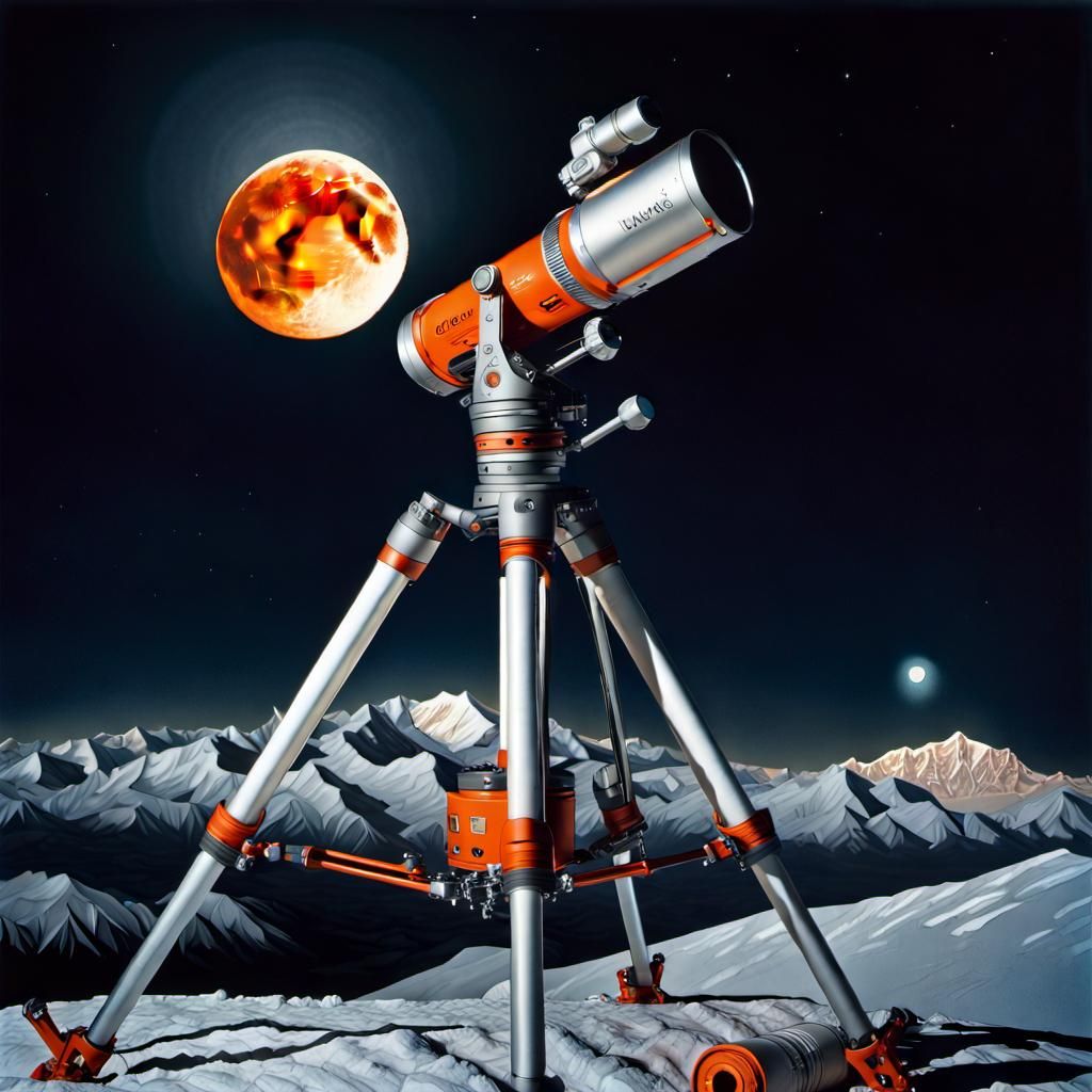 Denali Moon Gazer: Hyperdetailed Airbrush Art