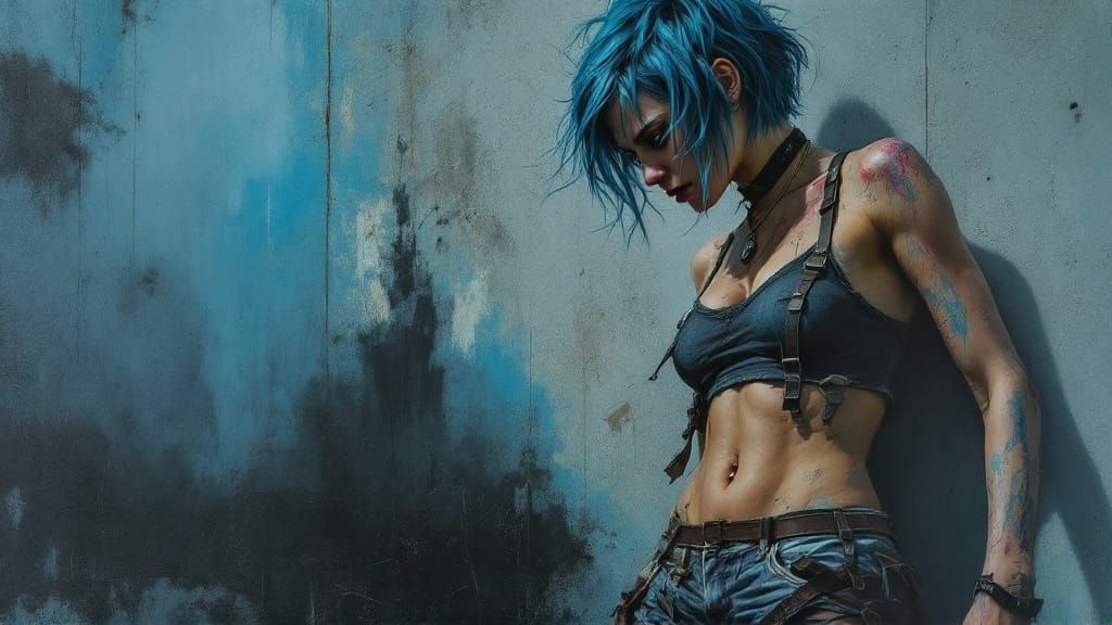 Emotionally Charged Portrait of a Rebellious Young Woman