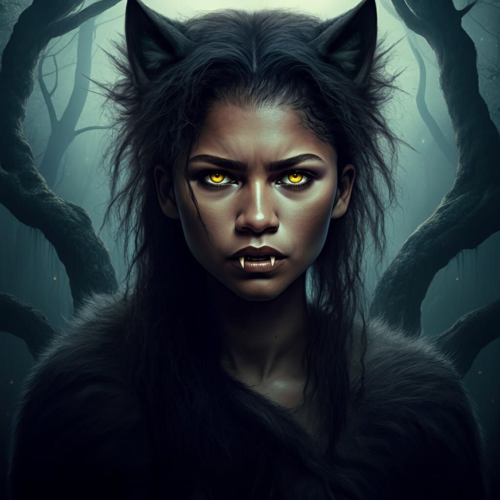 Zendaya as a werewolf.