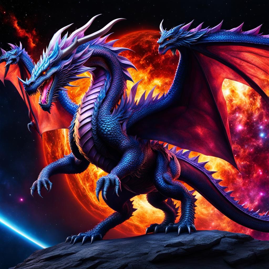 Galaxy Dragon Guardian in Ultra Detailed 8k