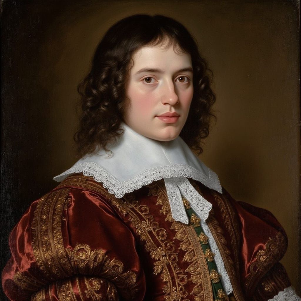 Young Man in Sumptuous 17th Century Costume
