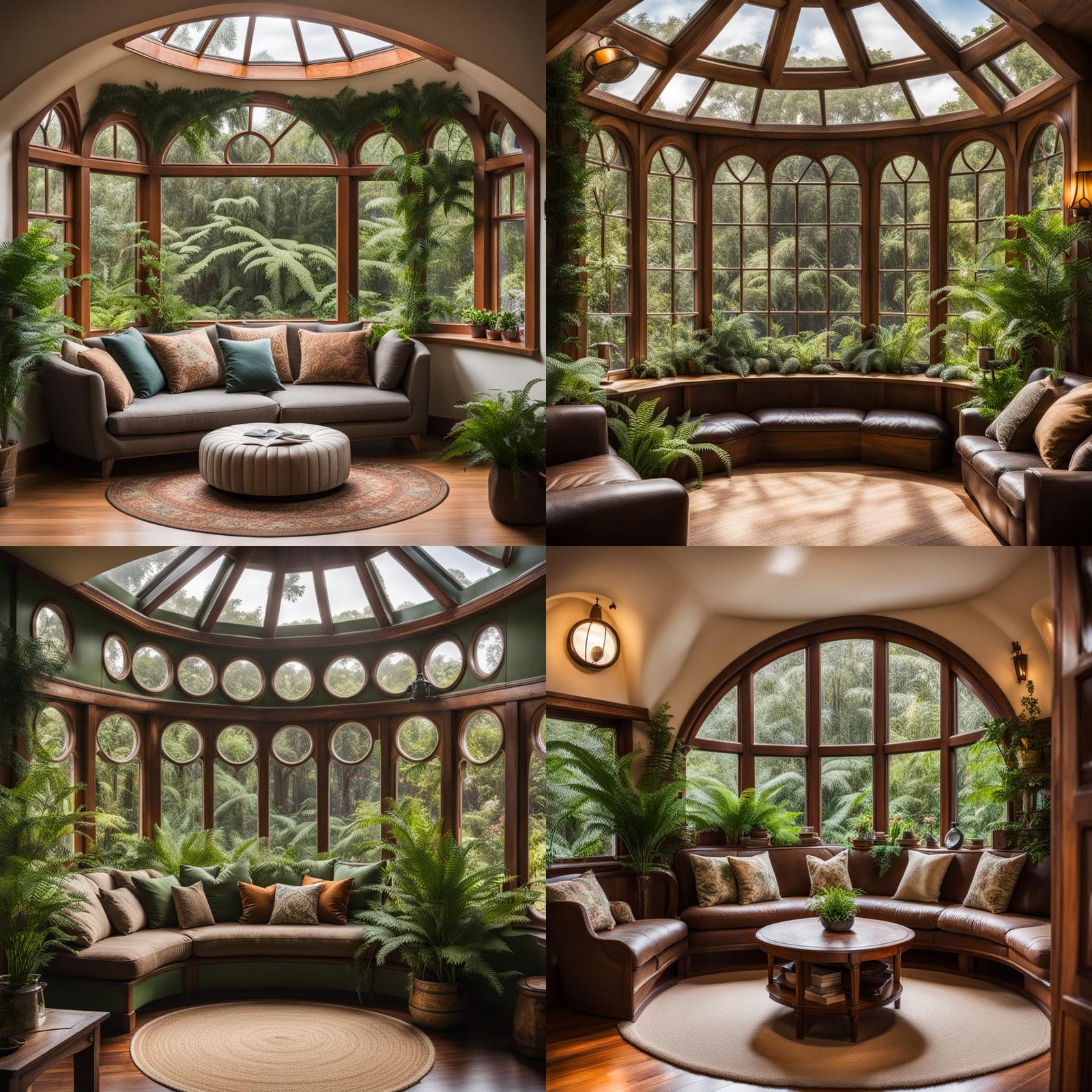 Charming Hobbit Lounge with Fern Gully View