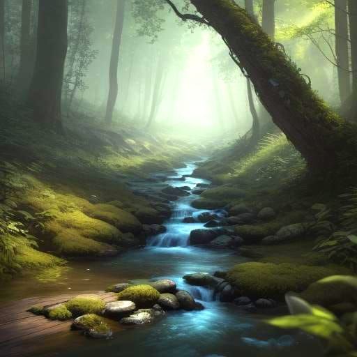 3D Forest Scene Springs From Open Book