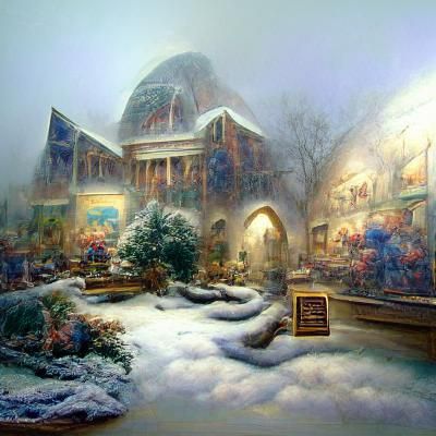 museum in the snow