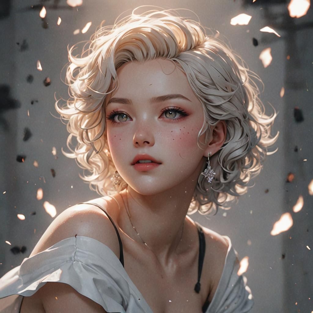 Anime Style 3D Portrait Inspired by WLOP