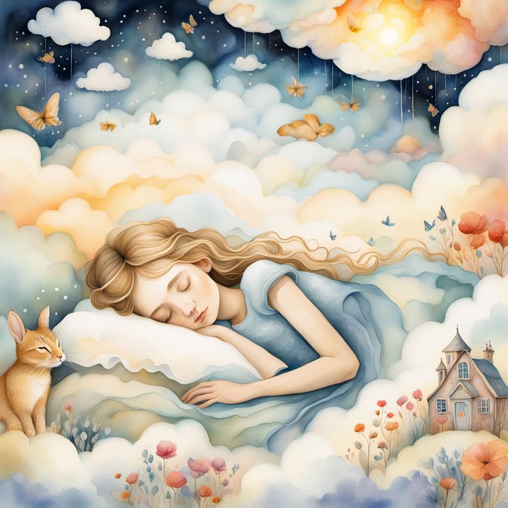 Enchanting Dreamscapes: Watercolor Fantasy Art